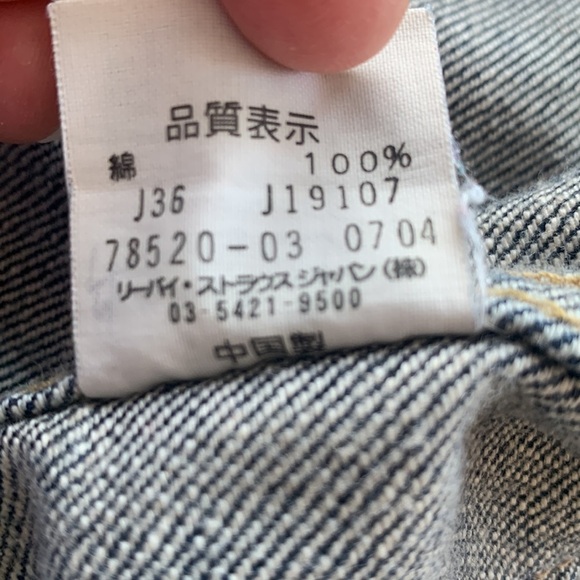 Levi’s Redloop Indigo Wash Jean Jacket Pleated Front Aqua Washed Buttons Size M - Picture 11 of 11